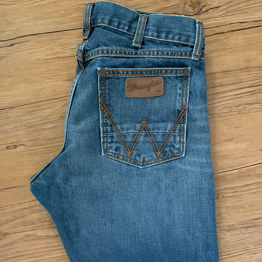 MENS WRANGLER SLIM STRAIGHT PANTS
